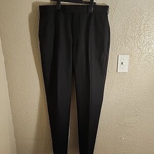 PERRY ELLIS Men's Black Dress Pants